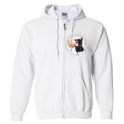 Doberman Pinscher Funny Doberman Lover Full Zip Hoodie