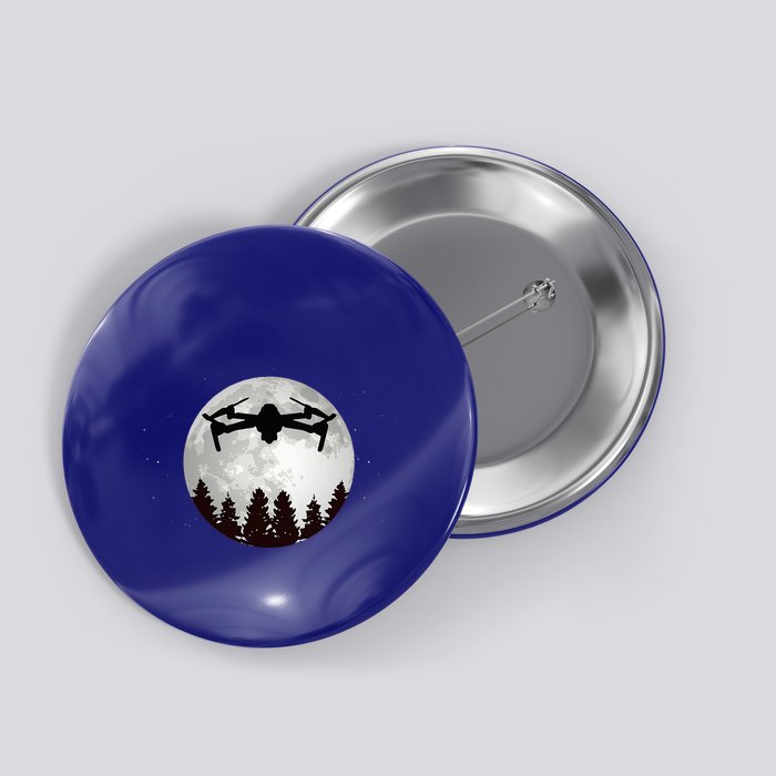 Drone Pilot Full Moon Funny Fpv Drone Quadcopter Button