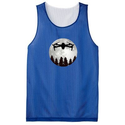 Drone Pilot Full Moon Funny Fpv Drone Quadcopter Mesh Reversible Basketball Jersey Tank