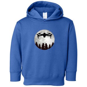 Drone Pilot Full Moon Funny Fpv Drone Quadcopter Toddler Hoodie