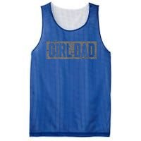 Dad Proud Father Of Fathers Day Vintage Mesh Reversible Basketball Jersey Tank