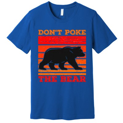 DonT Poke Funny Bear Retro Grizzly Bear Premium T-Shirt