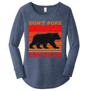 DonT Poke Funny Bear Retro Grizzly Bear Women's Perfect Tri Tunic Long Sleeve Shirt