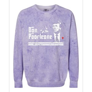 Don Poorleone Funny Anti Trump Colorblast Crewneck Sweatshirt