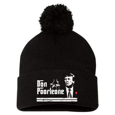 Don Poorleone Funny Anti Trump Pom Pom 12in Knit Beanie