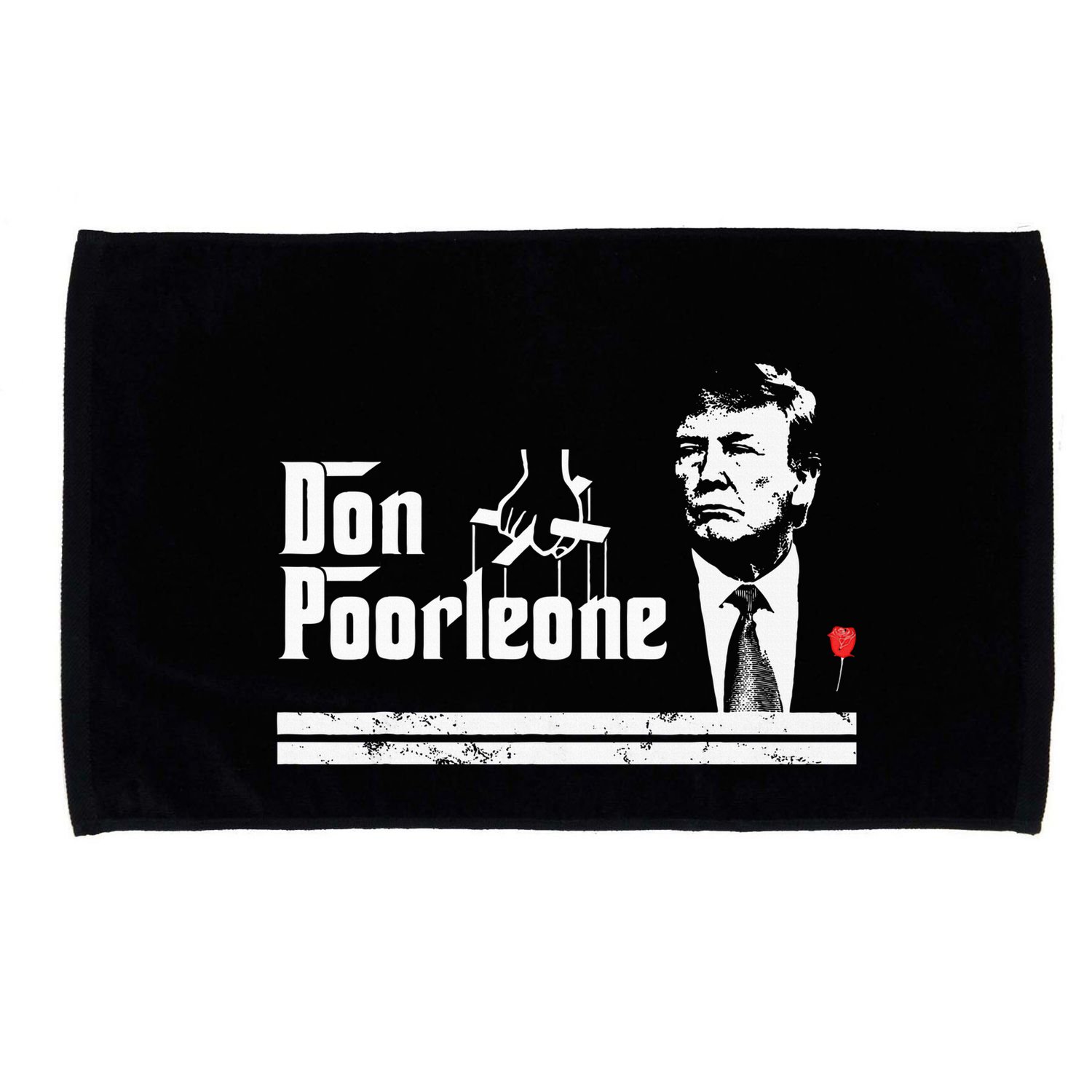 Don Poorleone Funny Anti Trump Microfiber Hand Towel