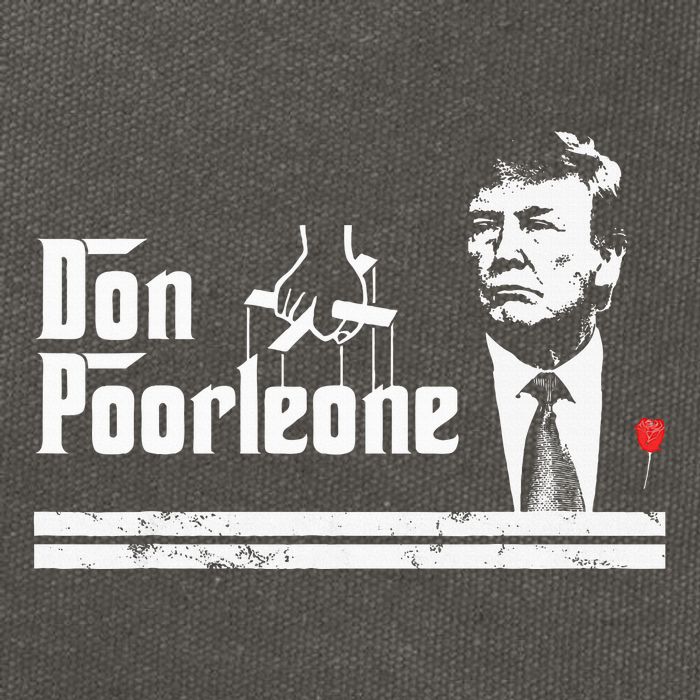 Don Poorleone Funny Anti Trump Cotton Canvas Backpack