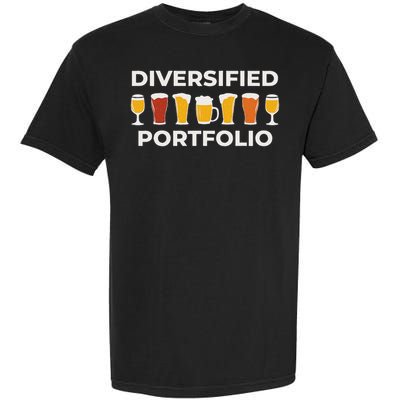 Diversified Portfolio Funny Beer Investor Finance Party Garment-Dyed Heavyweight T-Shirt