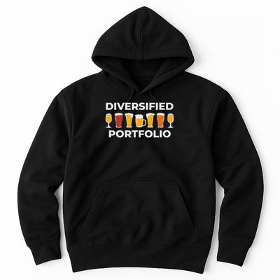 Diversified Portfolio Funny Beer Investor Finance Party Hoodie