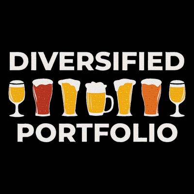Diversified Portfolio Funny Beer Investor Finance Party T-Shirt