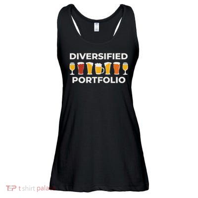 Diversified Portfolio Funny Beer Investor Finance Party Ladies Essential Flowy Tank