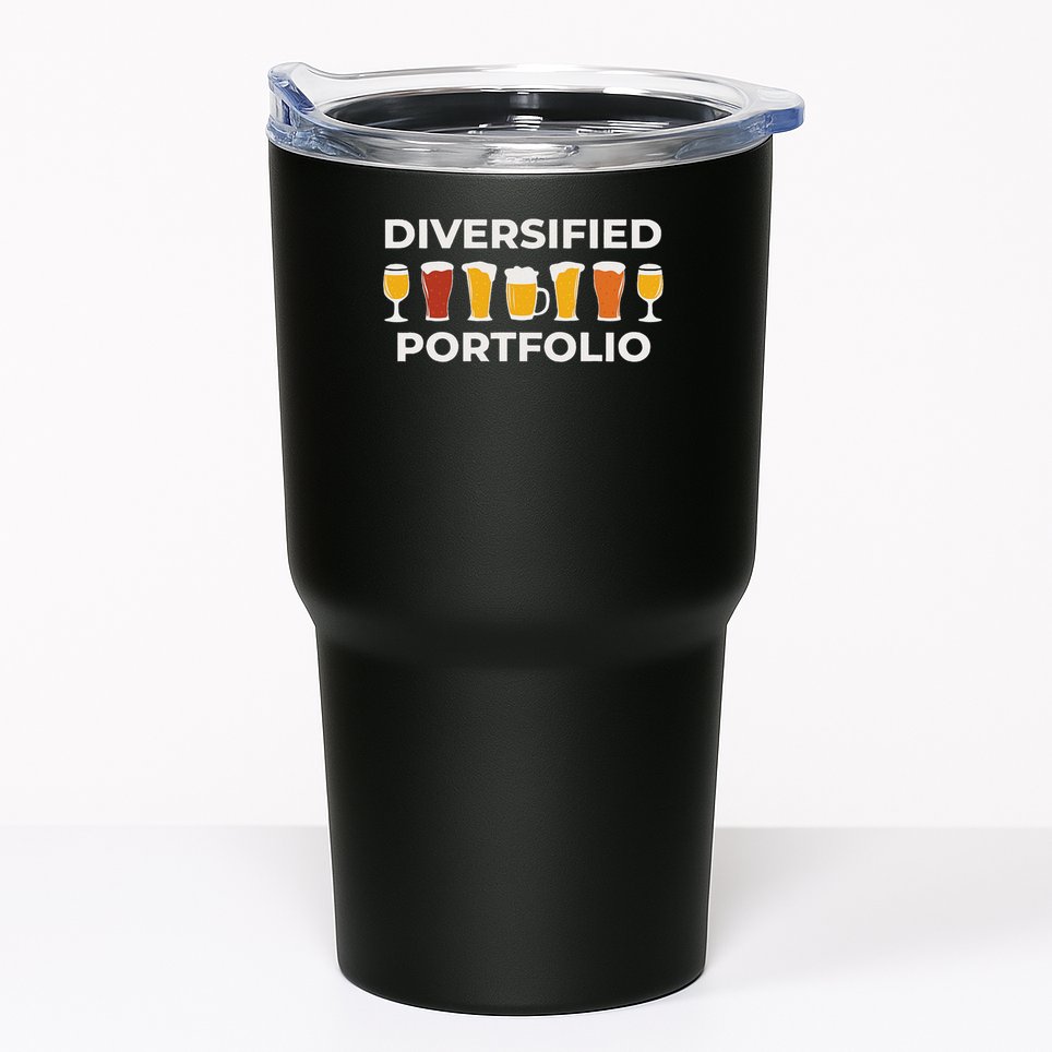 Diversified Portfolio Funny Beer Investor Finance Party Tumbler