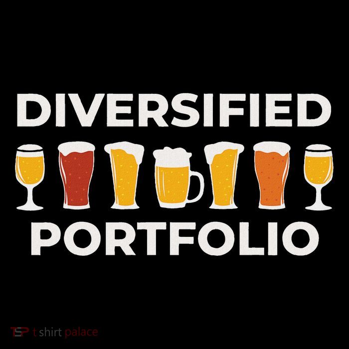 Diversified Portfolio Funny Beer Investor Finance Party Poster