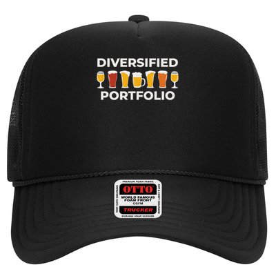 Diversified Portfolio Funny Beer Investor Finance Party Trucker Hat