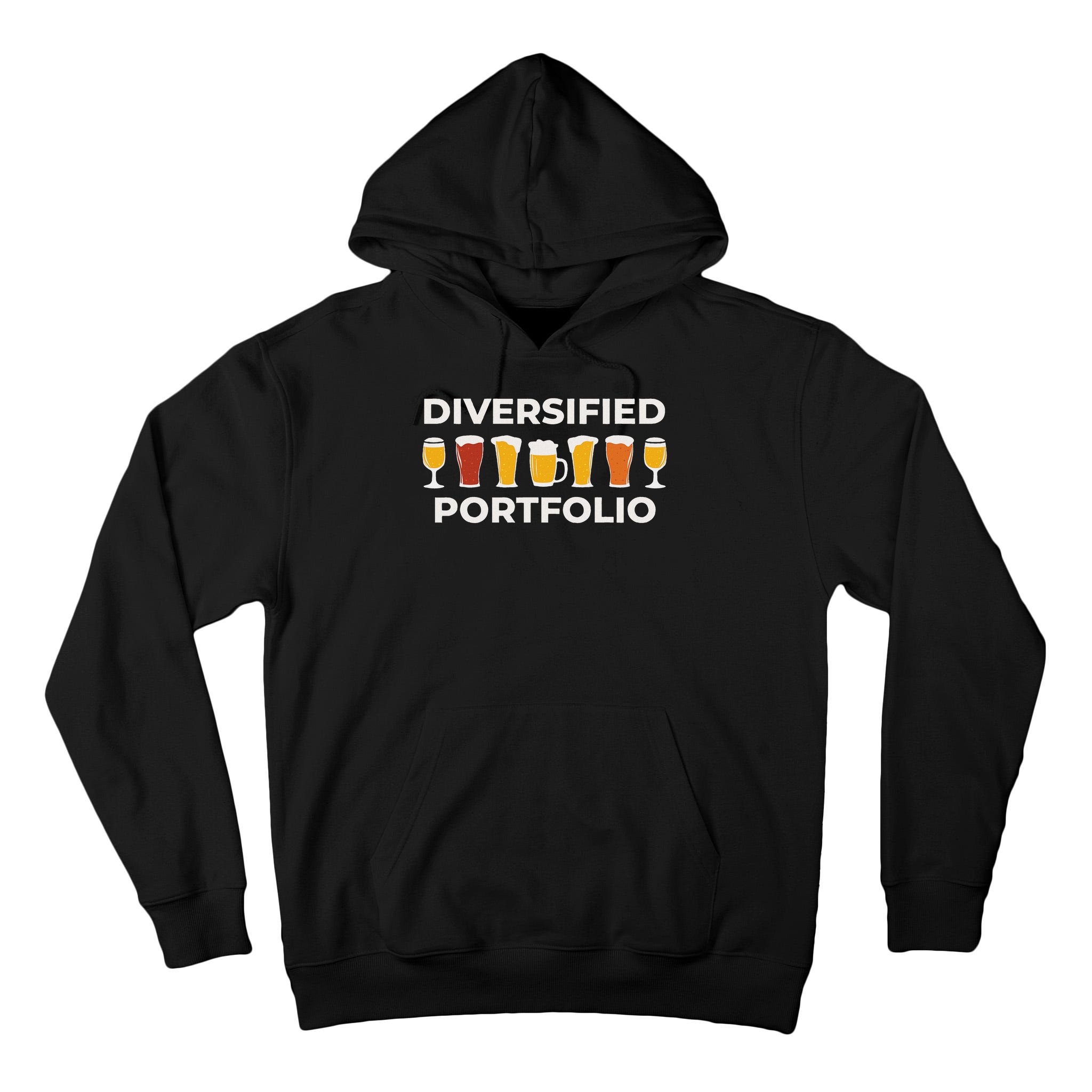 Diversified Portfolio Funny Beer Investor Finance Party Tall Hoodie