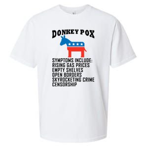 Donkey Pox Funny Symptoms Political Anti Biden Sueded Cloud Jersey T-Shirt