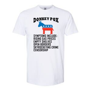 Donkey Pox Funny Symptoms Political Anti Biden Softstyle CVC T-Shirt