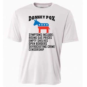 Donkey Pox Funny Symptoms Political Anti Biden Cooling Performance Crew T-Shirt