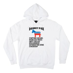 Donkey Pox Funny Symptoms Political Anti Biden Hoodie