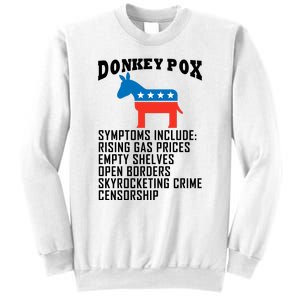 Donkey Pox Funny Symptoms Political Anti Biden Sweatshirt