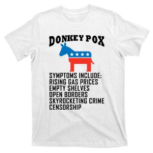 Donkey Pox Funny Symptoms Political Anti Biden T-Shirt