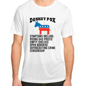 Donkey Pox Funny Symptoms Political Anti Biden Adult ChromaSoft Performance T-Shirt