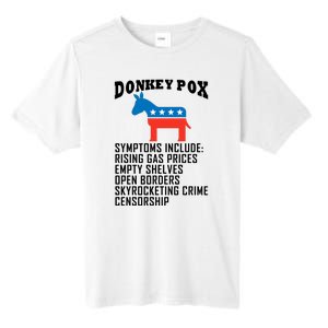 Donkey Pox Funny Symptoms Political Anti Biden Tall Fusion ChromaSoft Performance T-Shirt