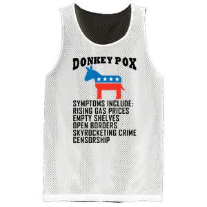 Donkey Pox Funny Symptoms Political Anti Biden Mesh Reversible Basketball Jersey Tank