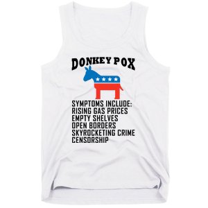 Donkey Pox Funny Symptoms Political Anti Biden Tank Top