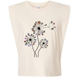 Dandelion Photography For Photographer Camera Garment-Dyed Women's Muscle Tee