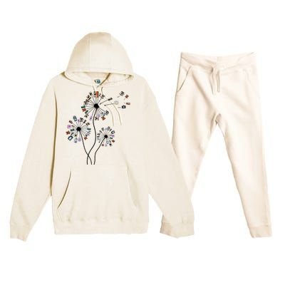 Dandelion Photography For Photographer Camera Premium Hooded Sweatsuit Set