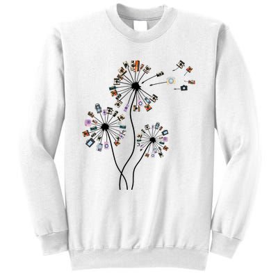 Dandelion Photography For Photographer Camera Sweatshirt