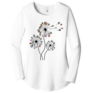 Dandelion Photography For Photographer Camera Women's Perfect Tri Tunic Long Sleeve Shirt