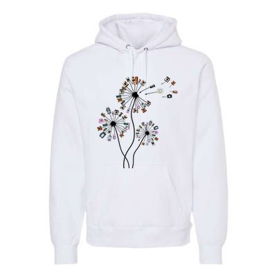 Dandelion Photography For Photographer Camera Premium Hoodie