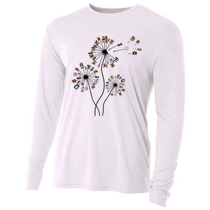 Dandelion Photography For Photographer Camera Cooling Performance Long Sleeve Crew