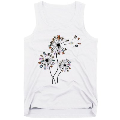 Dandelion Photography For Photographer Camera Tank Top