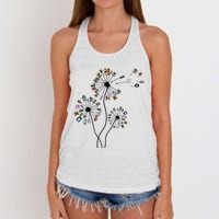 Dandelion Photography For Photographer Camera Women's Knotted Racerback Tank