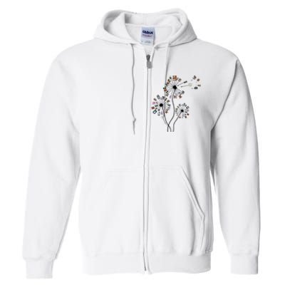 Dandelion Photography For Photographer Camera Full Zip Hoodie