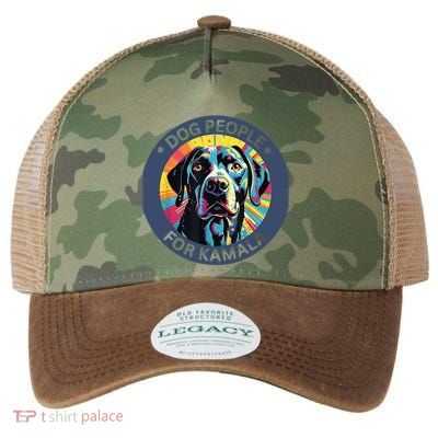 Dog People For Kamala Harris Legacy Tie Dye Trucker Hat