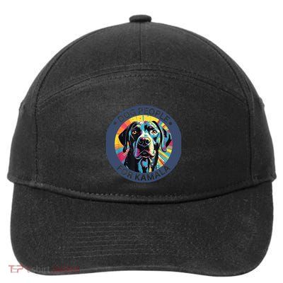 Dog People For Kamala Harris 7-Panel Snapback Hat