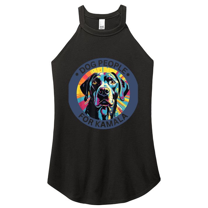 Dog People For Kamala Harris Women's Perfect Tri Rocker Tank