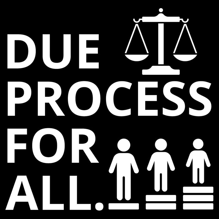Due Process For All Drawstring Bag