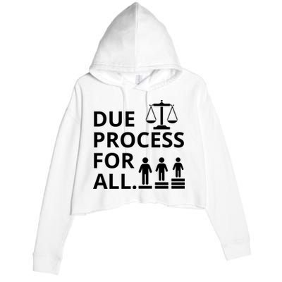 Due Process For All Crop Fleece Hoodie