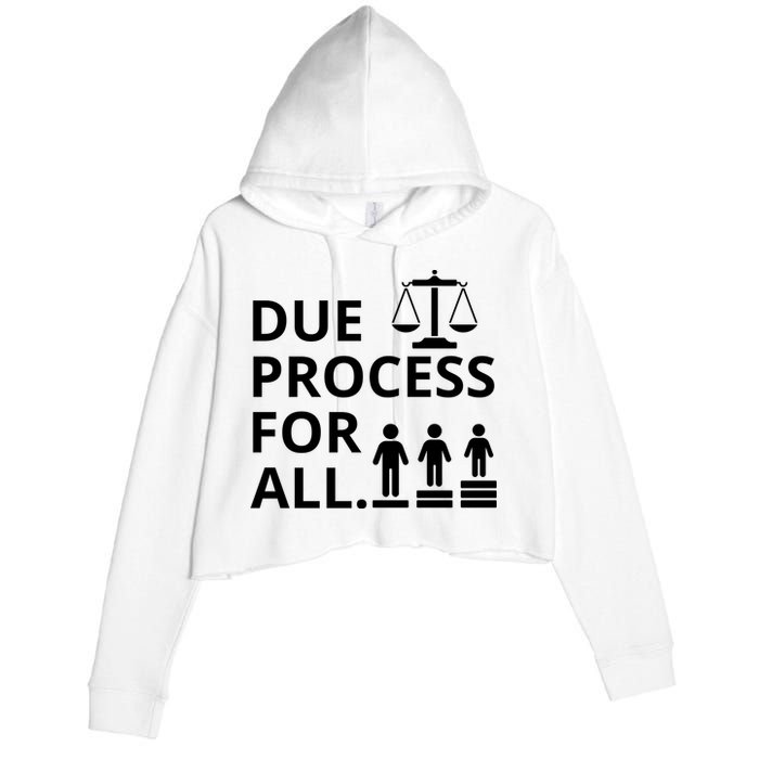 Due Process For All Crop Fleece Hoodie