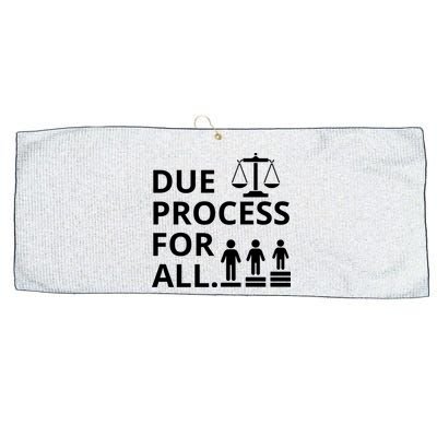 Due Process For All Large Microfiber Waffle Golf Towel