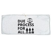 Due Process For All Large Microfiber Waffle Golf Towel