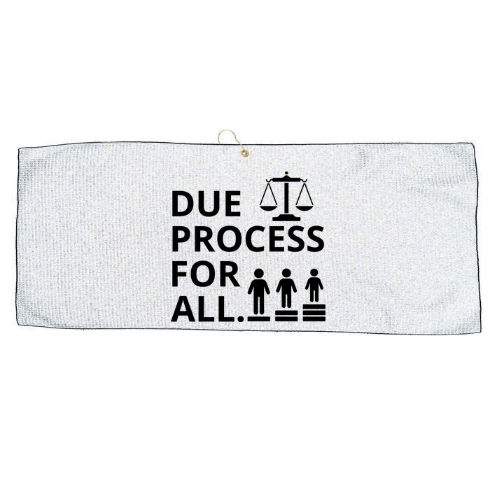 Due Process For All Large Microfiber Waffle Golf Towel