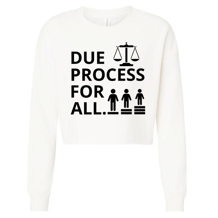 Due Process For All Cropped Pullover Crew