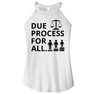 Due Process For All Women's Perfect Tri Rocker Tank