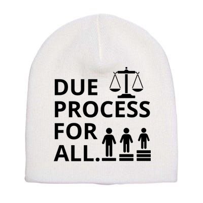 Due Process For All Short Acrylic Beanie